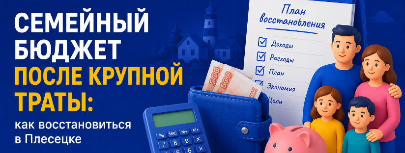Семейный бюджет после крупной траты: как восстановиться в Плесецке