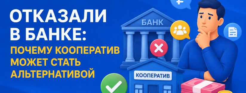 Отказали в банке: почему кредитный кооператив может стать альтернативой