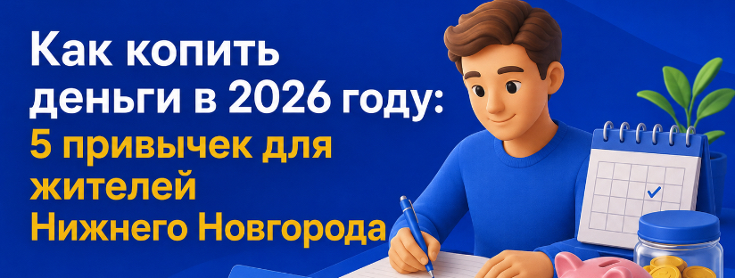 Как копить деньги в 2026 году: 5 привычек для жителей Нижнего Новгорода